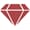 Izink: Red 24 Carats Diamond Glitter Paint, 80 ml