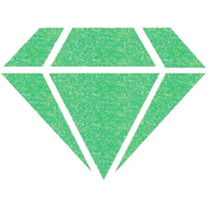 Izink: Pastel Green 24 Carats Diamond Glitter Paint, 80 ml