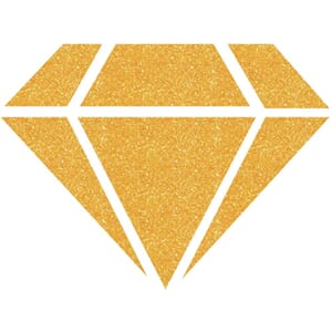 Izink: Orange 24 Carats Diamond Glitter Paint, 80 ml