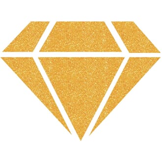 Izink: Orange 24 Carats Diamond Glitter Paint, 80 ml