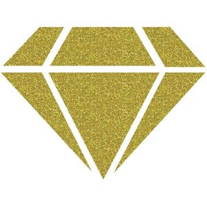 Izink: Light Gold 24 Carats Diamond Glitter Paint, 80 ml
