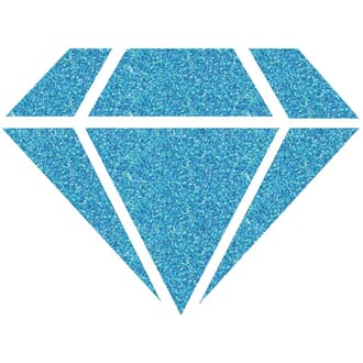 Izink: Blue 24 Carats Diamond Glitter Paint, 80 ml