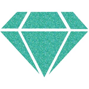 Izink: Turquoise 24 Carats Diamond Glitter Paint, 80 ml
