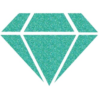 Izink: Turquoise 24 Carats Diamond Glitter Paint, 80 ml