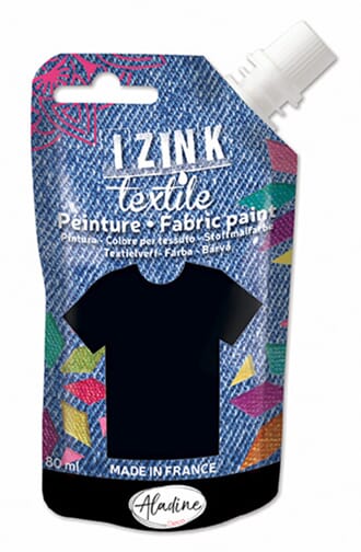 Izink - Textile Noir Astrakan Fabric Paint