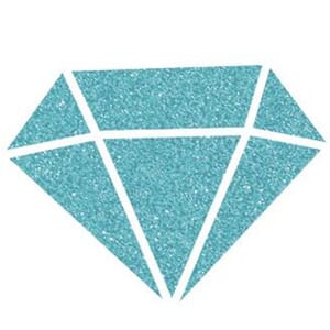 Izink: Sky Blue Diamond Glitter Paint, 80 ml