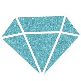 Izink: Sky Blue Diamond Glitter Paint, 80 ml