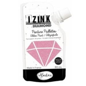 Izink: Rose Diamond Glitter Paint, 80 ml