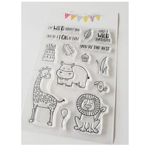 Jane's Doodles: Wild Clear Stamps, 4x6 inch