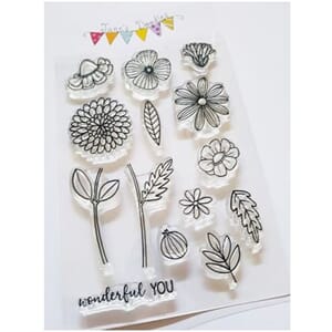 Jane's Doodles: Wonderful You Clear Stamps, 4x6