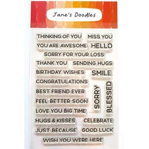 Jane's Doodles: All Occasions Clear Stamps, 4x6 inch