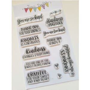 Jane's Doodles: Kind Clear Stamps, 4x6 inch