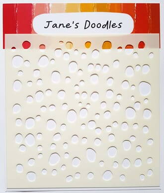 Jane's Doodles - Drops Stencil, 6x6 inch