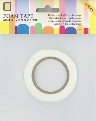 3D Foam Tape, 2 m x 12 mm x 0,5 mm