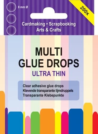 Glue Dots - Ultra Thin, 8 mm, Multi Glue Drops