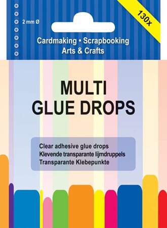 Glue Dots - 2 mm, Multi Glue Drops