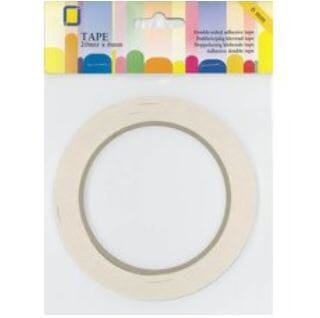 Dobbeltsidig tape, bredde 6 mm, 20 meter