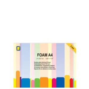 Dbl.sidig 3D Foam, A4, 3mm, 1 stk