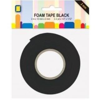 3D-puter - Dbl.sidig 3D-tape, black, str 12 mm, 2 meter