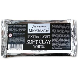 Stamperia - White Soft Clay, 160 gram