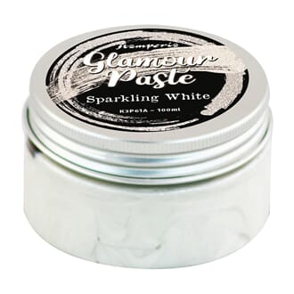 Stamperia - Sparkling White Glamour Paste, 100ml
