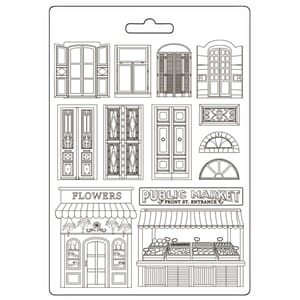 Stamperia - Doors And Window Art of Travelling Soft Mould A4