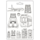 Stamperia - Transports Art of Travelling Soft Mould A4