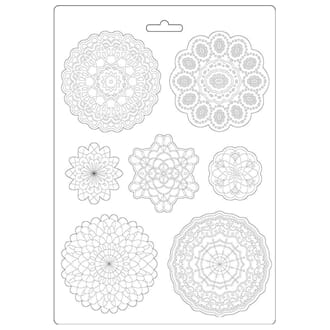 Stamperia - Soft Mould A4 Round Lace, Passion