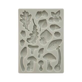 Stamperia: Woodland Mushrooms Silicon Mould, str A5