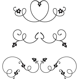 Kaboks - Swirl med hjerte Clear Stamps