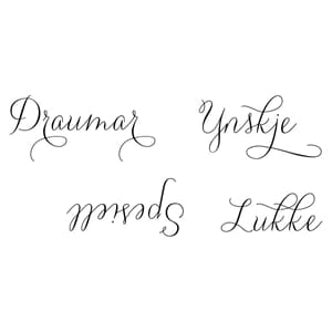 Kaboks - Draumar, Ynskje, Spesiell ... Clear Stamps