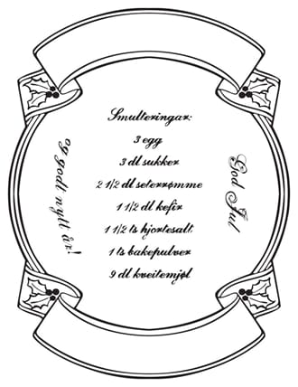 Kaboks - Oppskrift Smultringer Clear Stamps