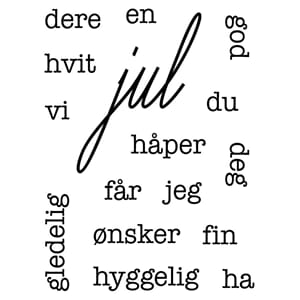 Kaboks - Jul og Småord Clear Stamps