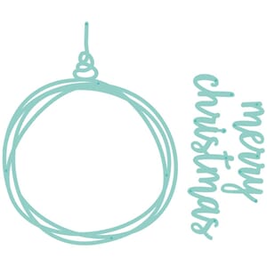 Kaisercraft: Hanging Script Bauble Decorative Die