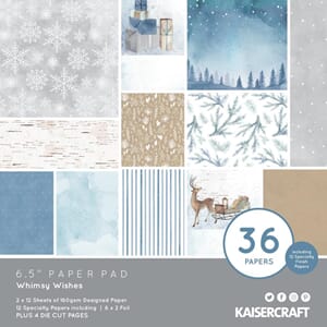 Kaiser Craft: Whimsy Wishes Paper Pad 6.5x6.5 inch, 40/Pkg