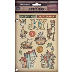Stamperia - Furry Friends A5 Colored Wooden Shape