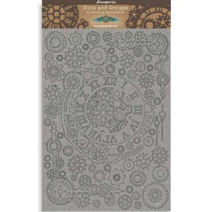 Stamperia - Greyboard A4 Sir Vagabond Gears and Clocks