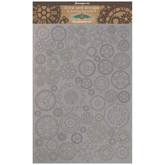 Stamperia - Greyboard A4 Sir Vagabond Small Gears