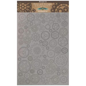 Stamperia - Greyboard A4 Sir Vagabond Small Gears