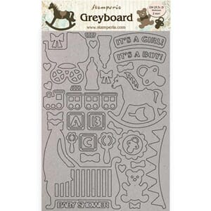 Stamperia: Greyboard A4 Sleeping Beauty baby