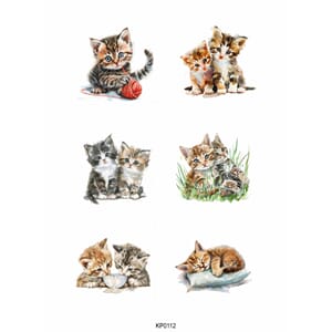 Reprint klippeark - Kittens str A4