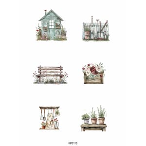 Reprint klippeark - Garden str A4