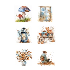 Reprint klippeark - Fall, str A4