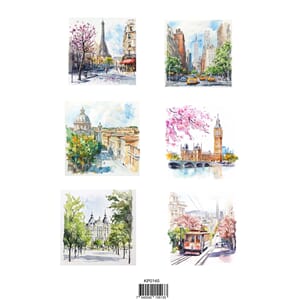 Reprint klippeark - Cities, str A4