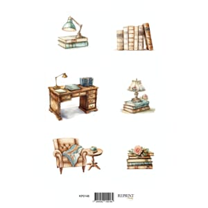 Reprint klippeark - The Bookshop, str A4