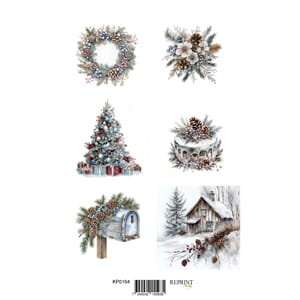 Reprint klippeark - Christmas time, str A4