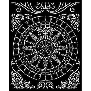 Stamperia - Round Fantasy World Thick Stencil 20x25 cm