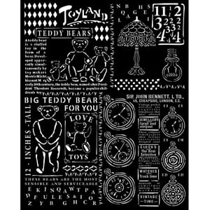 Stamperia - Teddy Bear Thick Stencil 20x25 cm