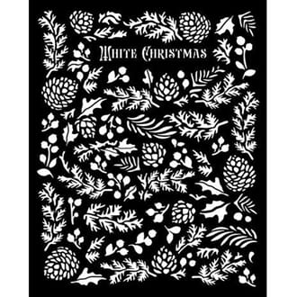 Stamperia - The Owl's House Thick Stencil 20x25cm Pine Cones