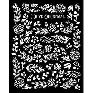 Stamperia - The Owl's House Thick Stencil 20x25cm Pine Cones